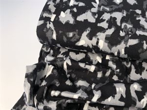 Viscosejersey - camouflage i gråsorte toner